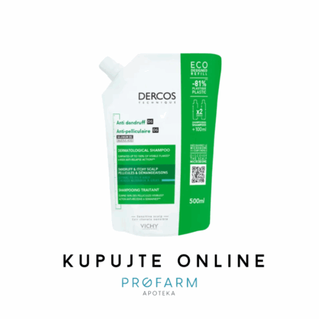 VICHY DERCOS ŠAMPON PROTIV PERUTI NORMALNA DO MASNA KOSA REFILL 500ml
