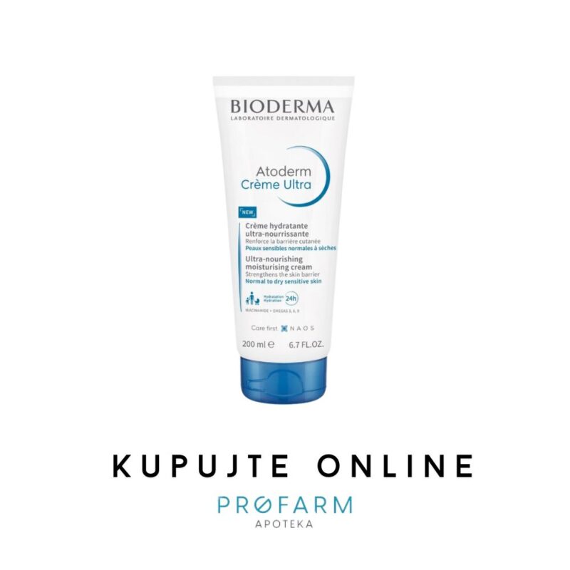 BIODERMA ATODERM HRANLJIVA KREMA ZA SUHU KOŽU 200ml