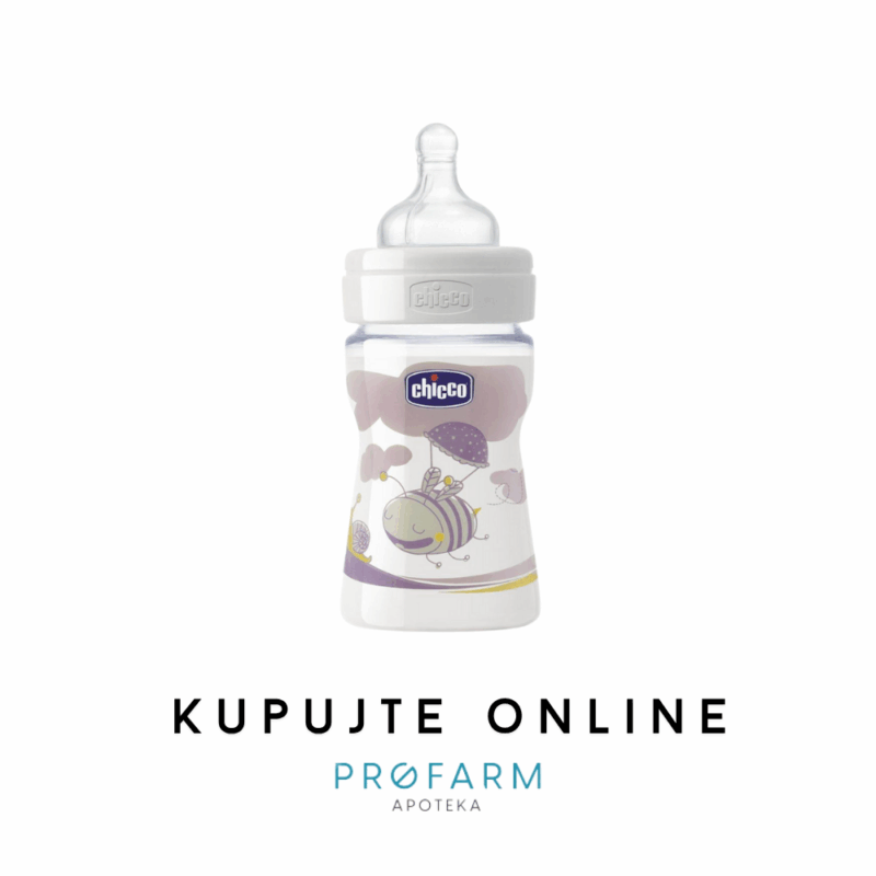 CHICCO PLASTIČNA BOČICA KAUČUK DUDA, NEUTRAL,150ml