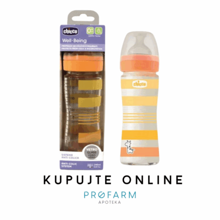 CHICCO STAKLENA BOČICA WELL BEING OM+ , 240 ml