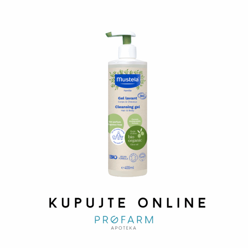 MUSTELA GEL ZA KUPANJE ZA KOSU I TIJELO 400ml