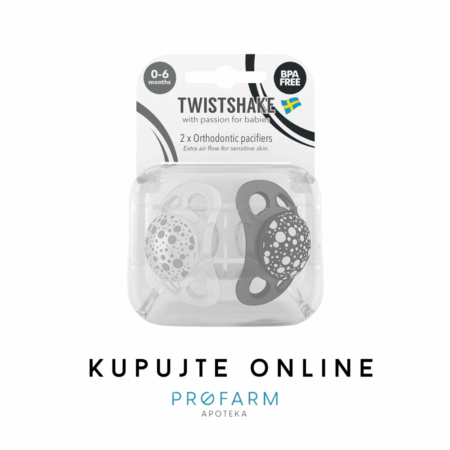 TWISTSHAKE DUDA CRNO-BIJELA 0-6M (2kom)