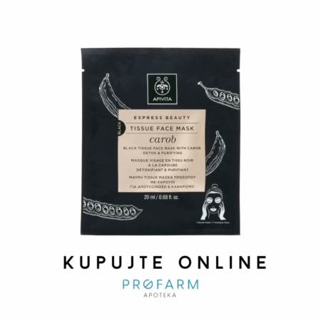 APIVITA SHEET MASKA ZA LICE/ROGAČ- komad