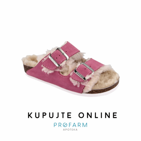 GRUBIN PAPUČA ROZE KRZNO BR 38 ARIZONA