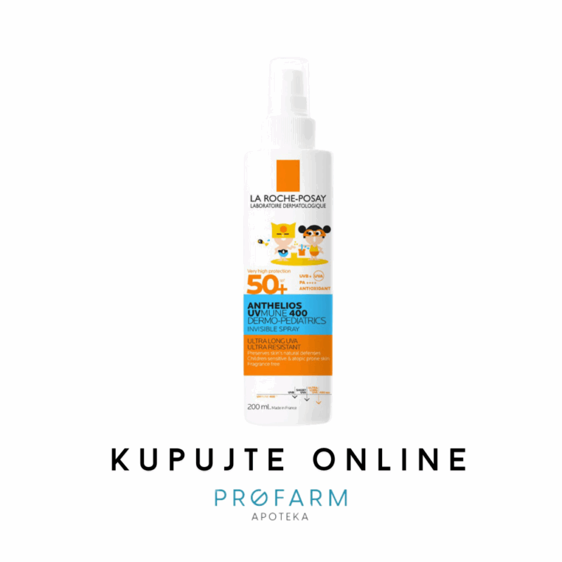 LA ROCHE POSAY ANTHELIOS SPREJ ZA ZAŠTITU OD SUNCA ZA DJECU SPF 50+ , 200 ml
