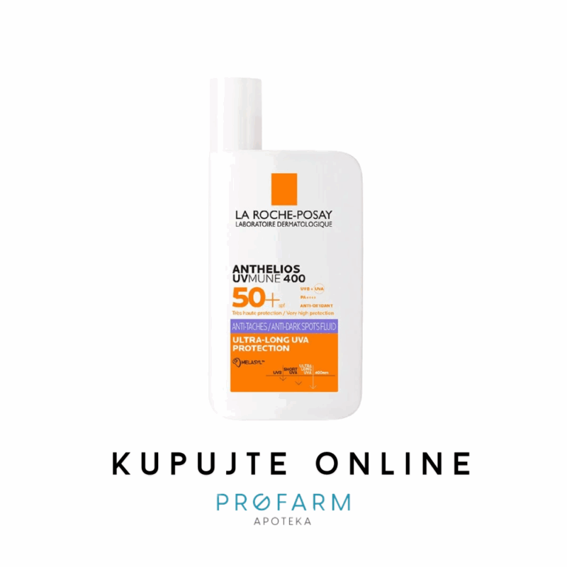 LA ROCHE POSAY ANTHELIOS UVMUNE 400FLUID TAMNE MRLJE SPF50+, 50ml