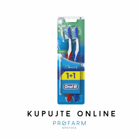 ORAL B ČETKICA 3D WHITE FRESH PROASPAT (1+1)