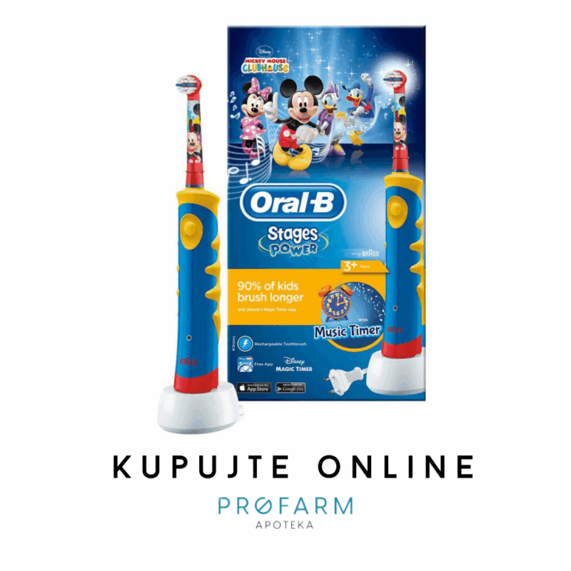 ORAL B ELEKTRIČNA ČETKICA ZA ZUBE MICKEY