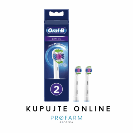 ORAL B ZAMJENSKA GLAVA ZA ČETKICU 3D WHITE 2 KOM