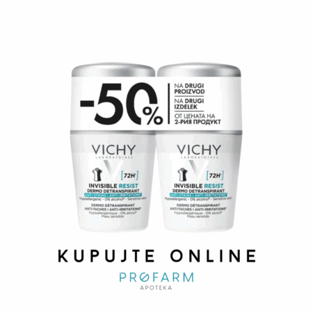 VICHY DEODORANT INVISIBLE RESIST ROLL-ON DUOPACK