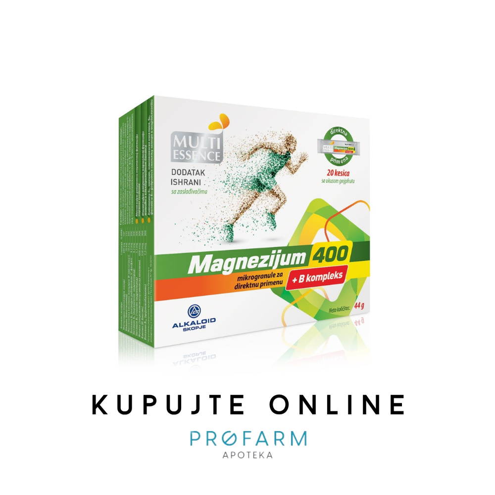 MAGNEZIJUM 400+B COMPLEX A 20 KESICA