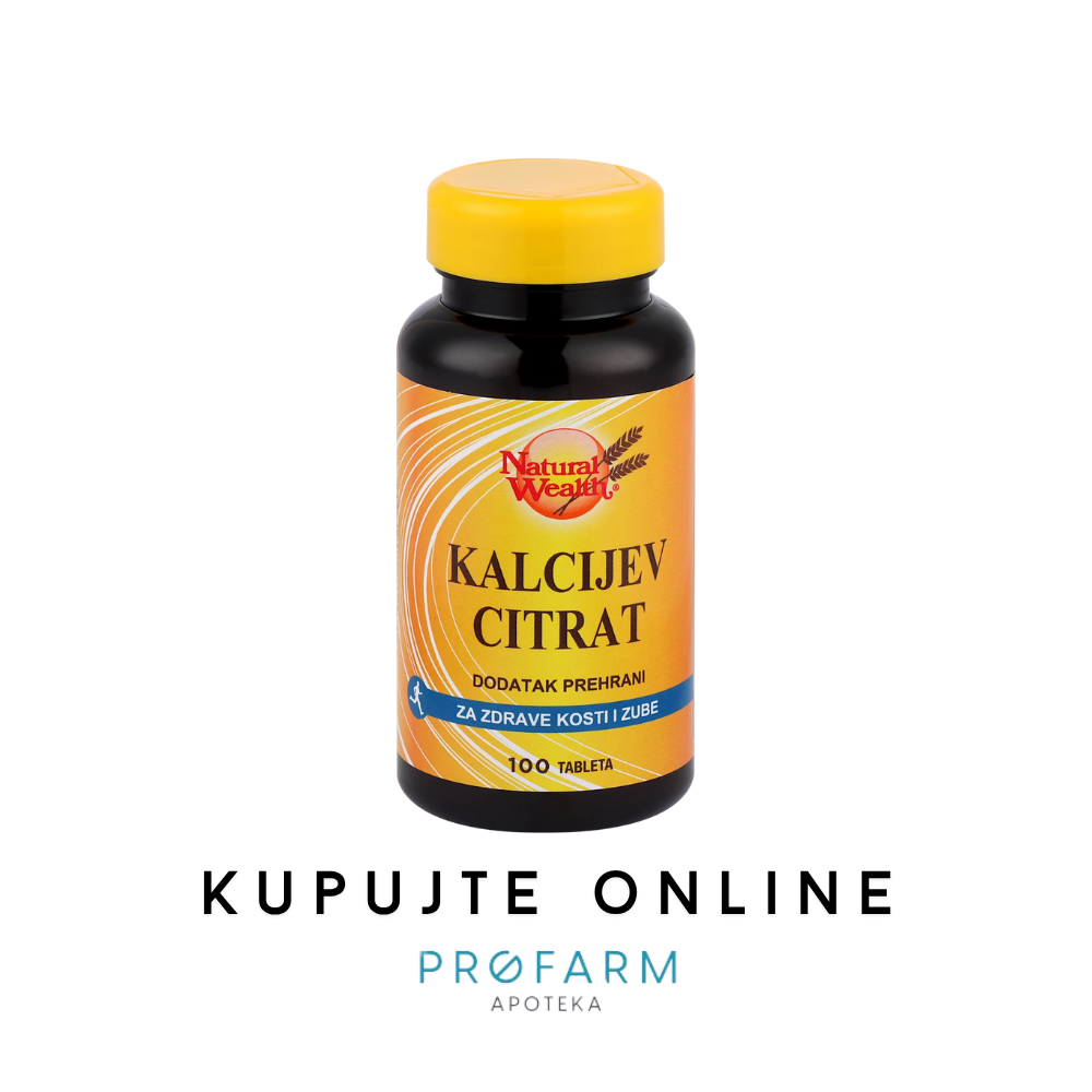 NAT KALCIJEV CITRAT 100TBL.200MG
