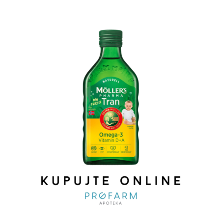 MOLLERS PHARMA Omega 3 + vitamin A-D baby ulje